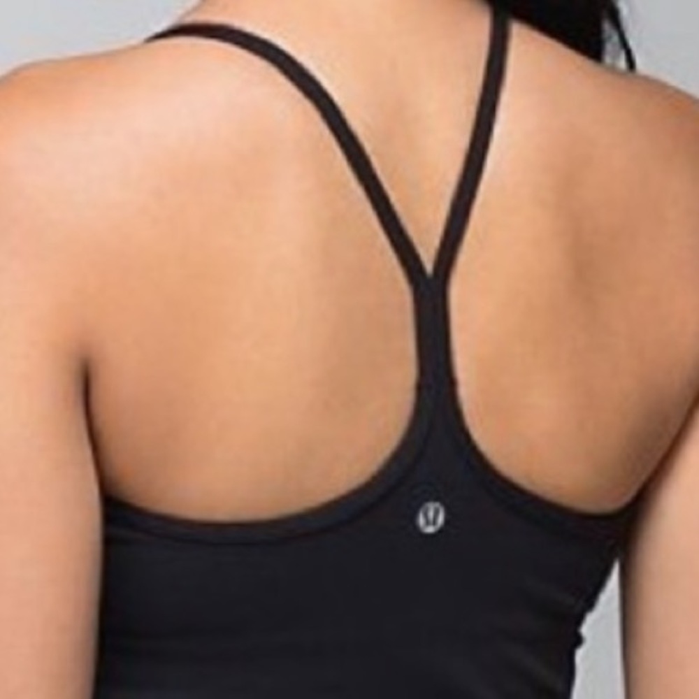 Lululemon Black Power Y Tank